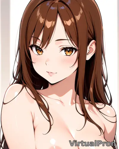 Brunette: Long Brown Hair in Nude Artistry