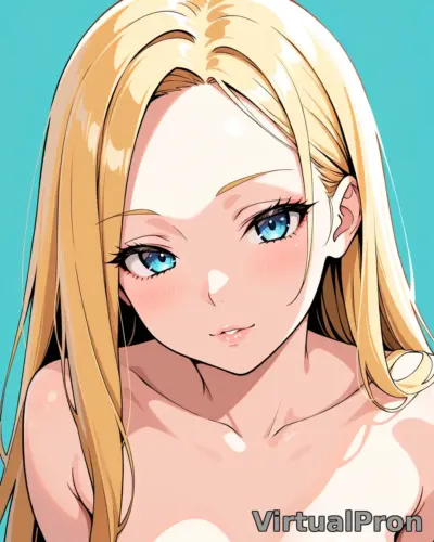 Blonde Delight: Long Hair & Nudity