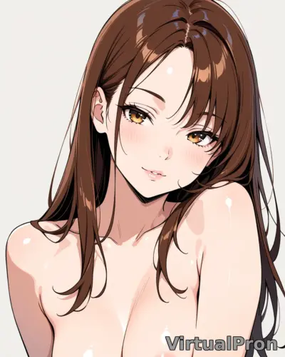 Brunette Delights: Exposed Long Locks